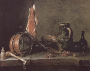 Jean Baptiste Simeon Chardin Still there is meat oil painting on canvas